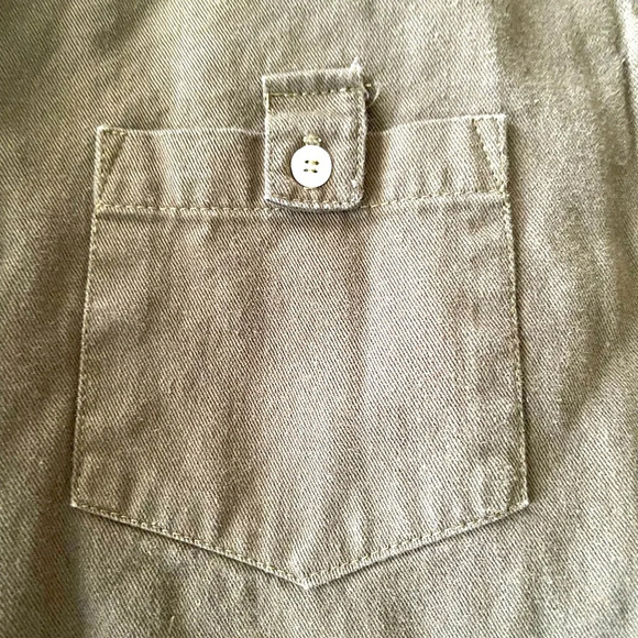 Rare Stüssy Olive green button down 100% cotton top. Sz-M - Picture 2 of 5